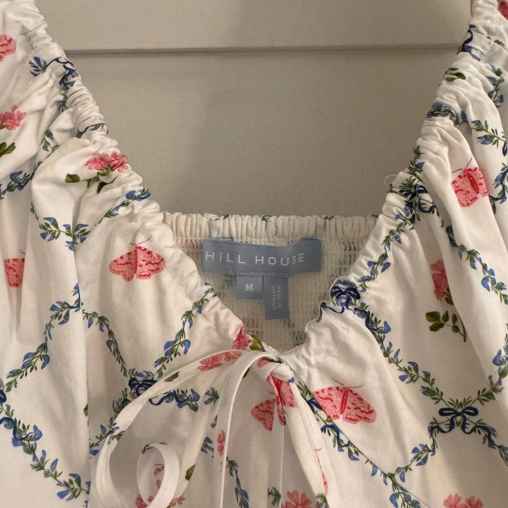 Hill House White and Pink Floral Mini Dress - Picture 5 of 5